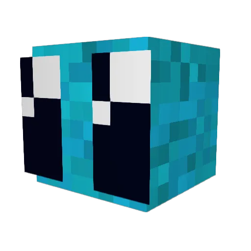 DaCookieBoy Minecraft avatar head, 3D render