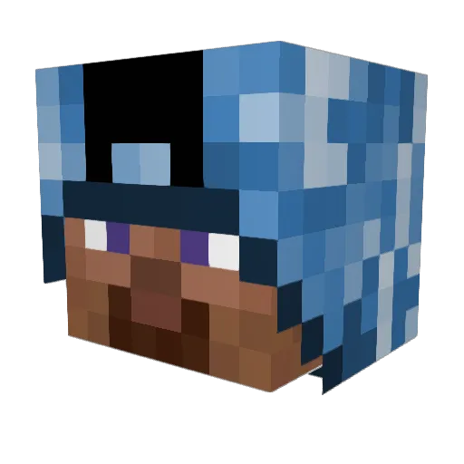 DaCyclops Minecraft avatar head, 3D render