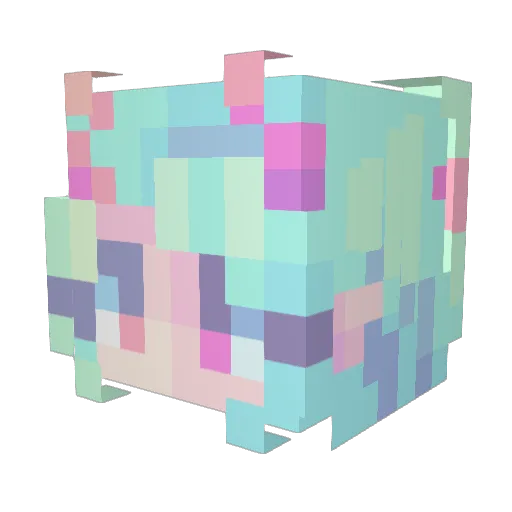DaDaCraftHD Minecraft avatar head, 3D render