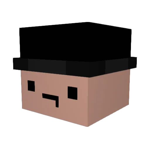 DaDeagleFleagle Minecraft avatar head, 3D render