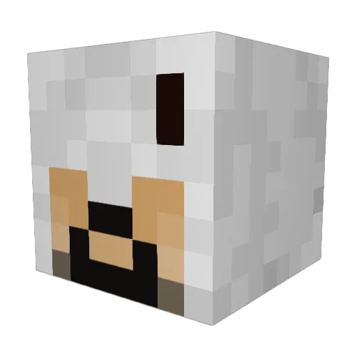 DaDo1789 Minecraft avatar head, 3D render