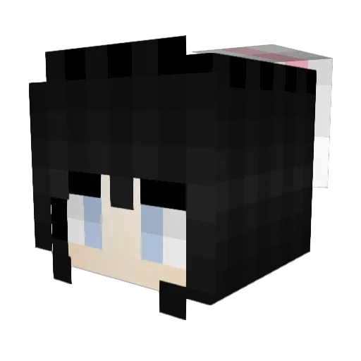 DaDoLine Minecraft avatar head, 3D render