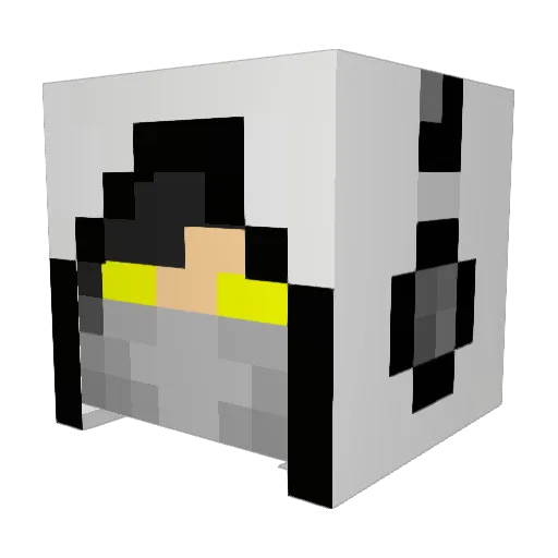 DaDoctRx Minecraft avatar head, 3D render