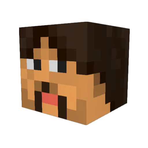 DaDoctor5635 Minecraft avatar head, 3D render