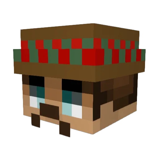 DaDude213 Minecraft avatar head, 3D render
