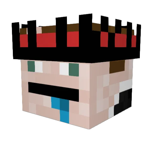 DaEpicGamerDude_ Minecraft avatar head, 3D render