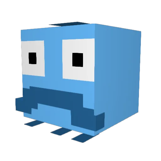 DaFRoggy Minecraft avatar head, 3D render