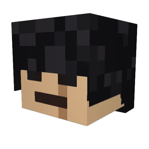 DaFaceStealer Minecraft avatar head, 3D render