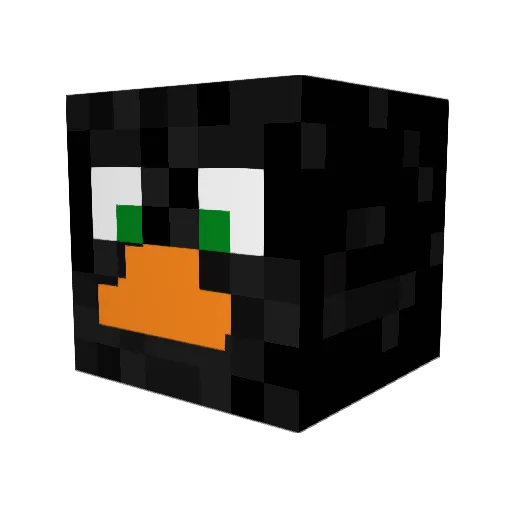 DaFetusDeletus Minecraft avatar head, 3D render