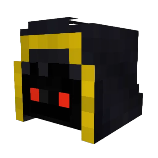 DaFlexGOD Minecraft avatar head, 3D render