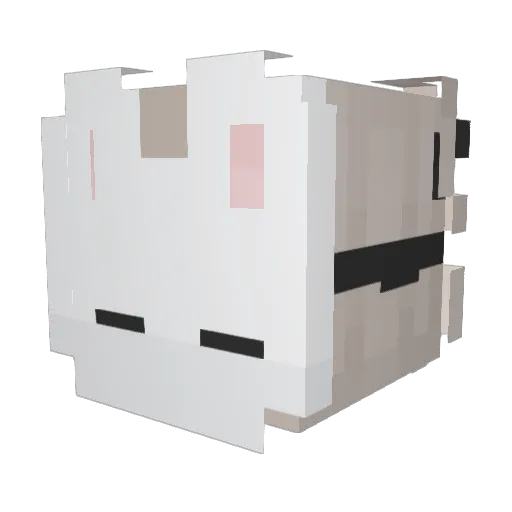DaGG_1218 Minecraft avatar head, 3D render