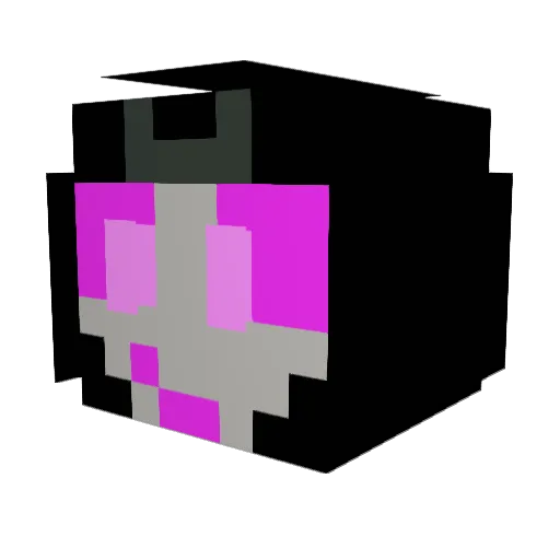 DaGalacticBucket Minecraft avatar head, 3D render