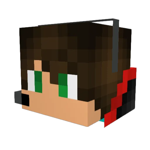 DaGamerDude97 Minecraft avatar head, 3D render
