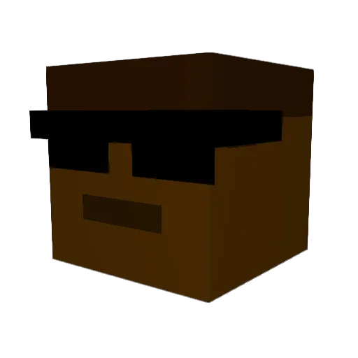 DaGhaym Minecraft avatar head, 3D render