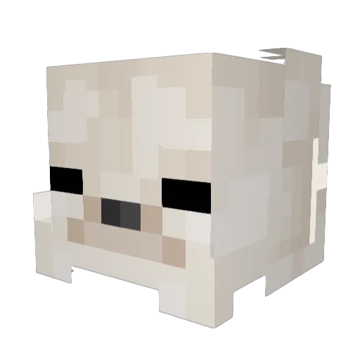 DaGoatPibble Minecraft avatar head, 3D render