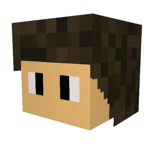 DaGr8_Gavin Minecraft avatar head, 3D render