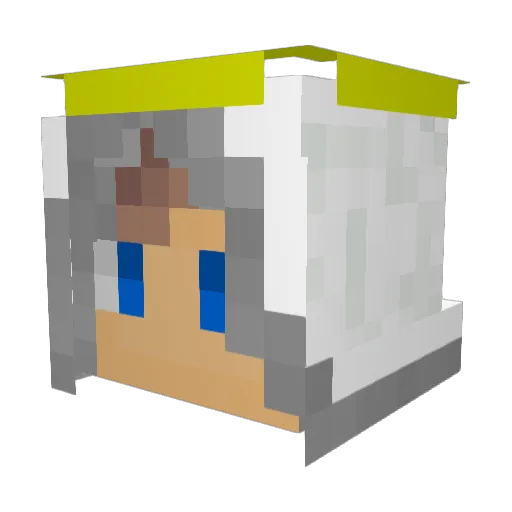 DaGruaba00 Minecraft avatar head, 3D render