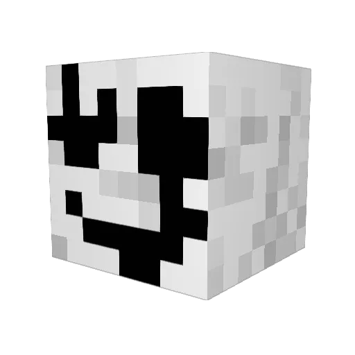 DaGuapp Minecraft avatar head, 3D render