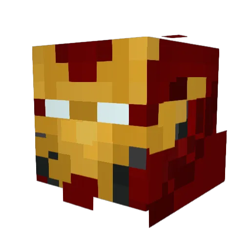 DaGunslinger Minecraft avatar head, 3D render
