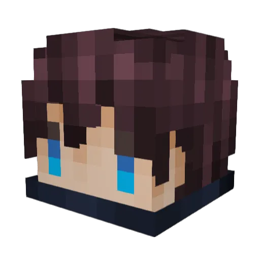 DaHengQZ Minecraft avatar head, 3D render