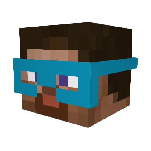 DaHoodkage736 Minecraft avatar head, 3D render