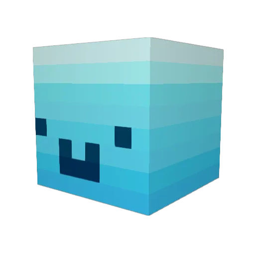DaHuster Minecraft avatar head, 3D render