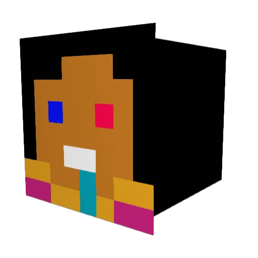DaJulsen06 Minecraft avatar head, 3D render