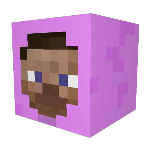 DaKexet Minecraft avatar head, 3D render