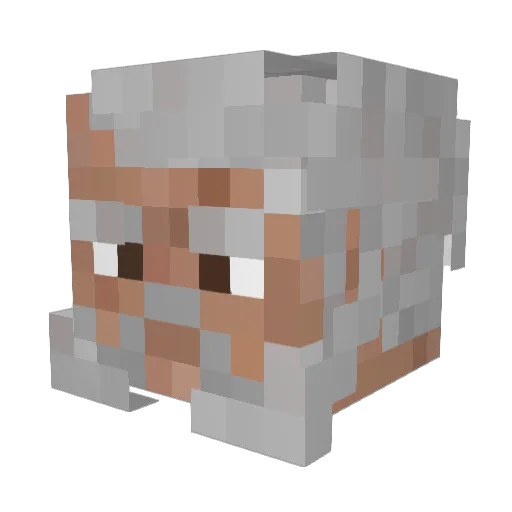 DaKruspi Minecraft avatar head, 3D render