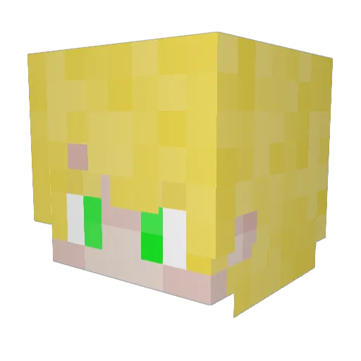 DaLegendTian Minecraft avatar head, 3D render