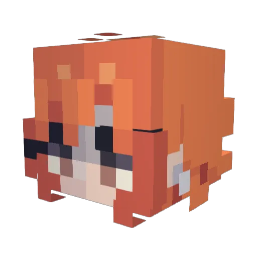 DaLev28 Minecraft avatar head, 3D render