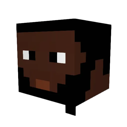 DaLivingBacon Minecraft avatar head, 3D render