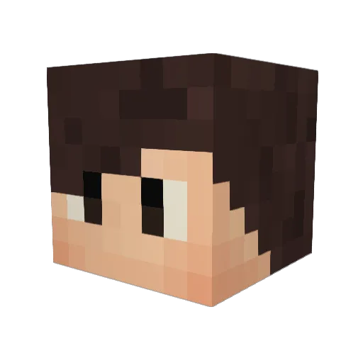 DaLoMuck Minecraft avatar head, 3D render