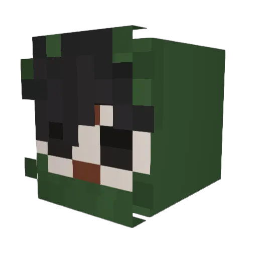 DaMa3067 Minecraft avatar head, 3D render