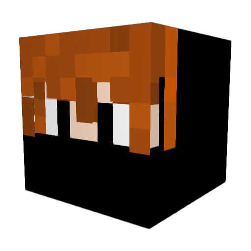 DaMan47 Minecraft avatar head, 3D render