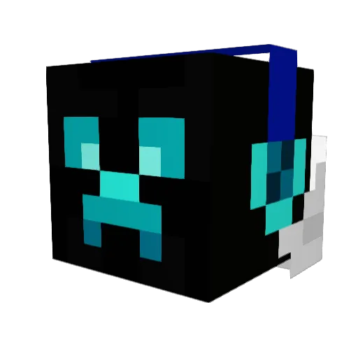 DaMan53 Minecraft avatar head, 3D render