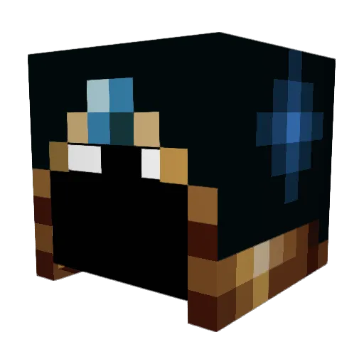 DaMavster Minecraft avatar head, 3D render
