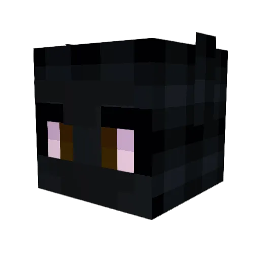 DaMeaper Minecraft avatar head, 3D render