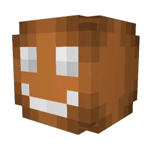DaMichel Minecraft avatar head, 3D render