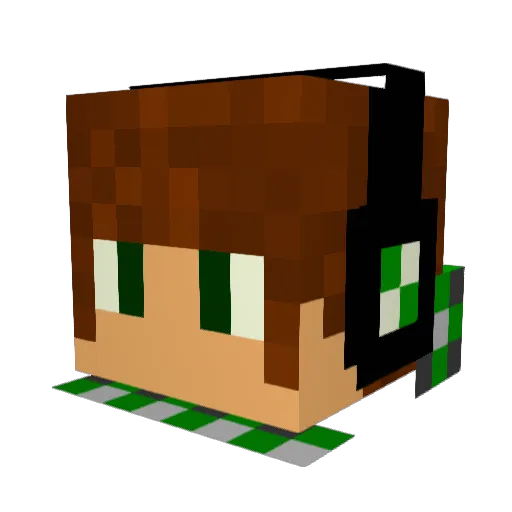 DaMightyMicho Minecraft avatar head, 3D render