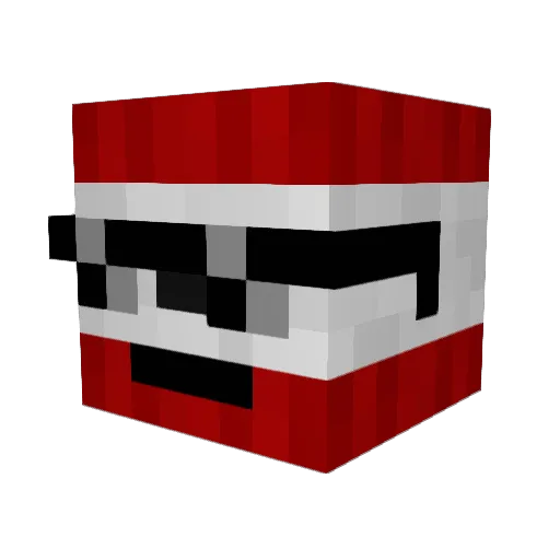 DaMightyTNT Minecraft avatar head, 3D render
