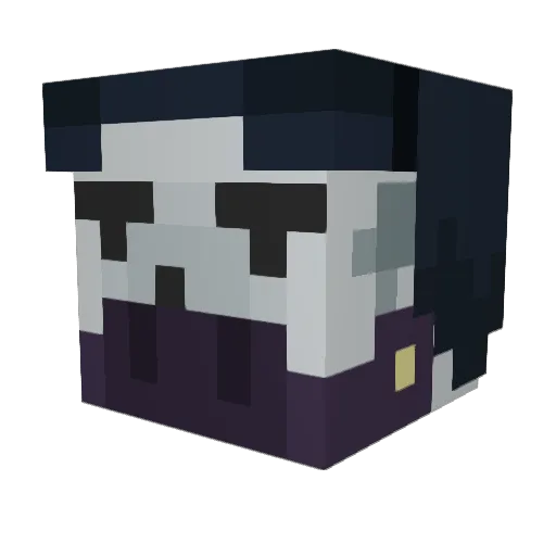 DaMikel Minecraft avatar head, 3D render