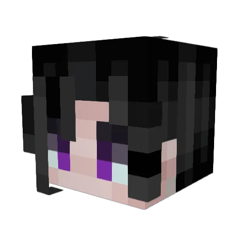 DaMosaic Minecraft avatar head, 3D render