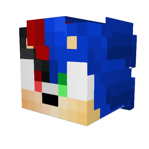 DaMystical Minecraft avatar head, 3D render