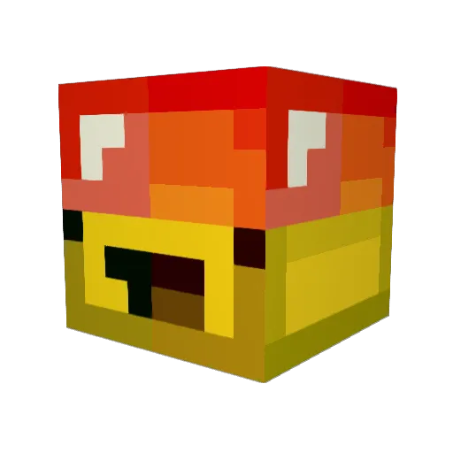 DaNZarS Minecraft avatar head, 3D render