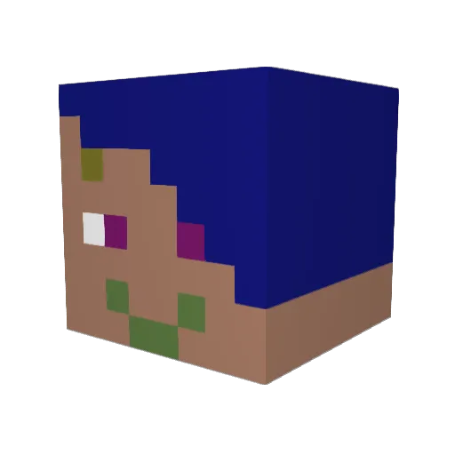 DaNiLKa2018 Minecraft avatar head, 3D render