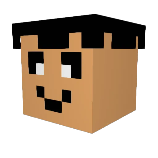 DaNotEpikNoob Minecraft avatar head, 3D render