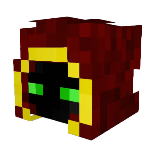 DaNutz Minecraft avatar head, 3D render