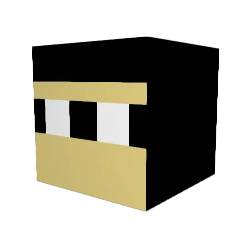 DaParadise Minecraft avatar head, 3D render