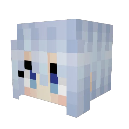 DaPimp55 Minecraft avatar head, 3D render